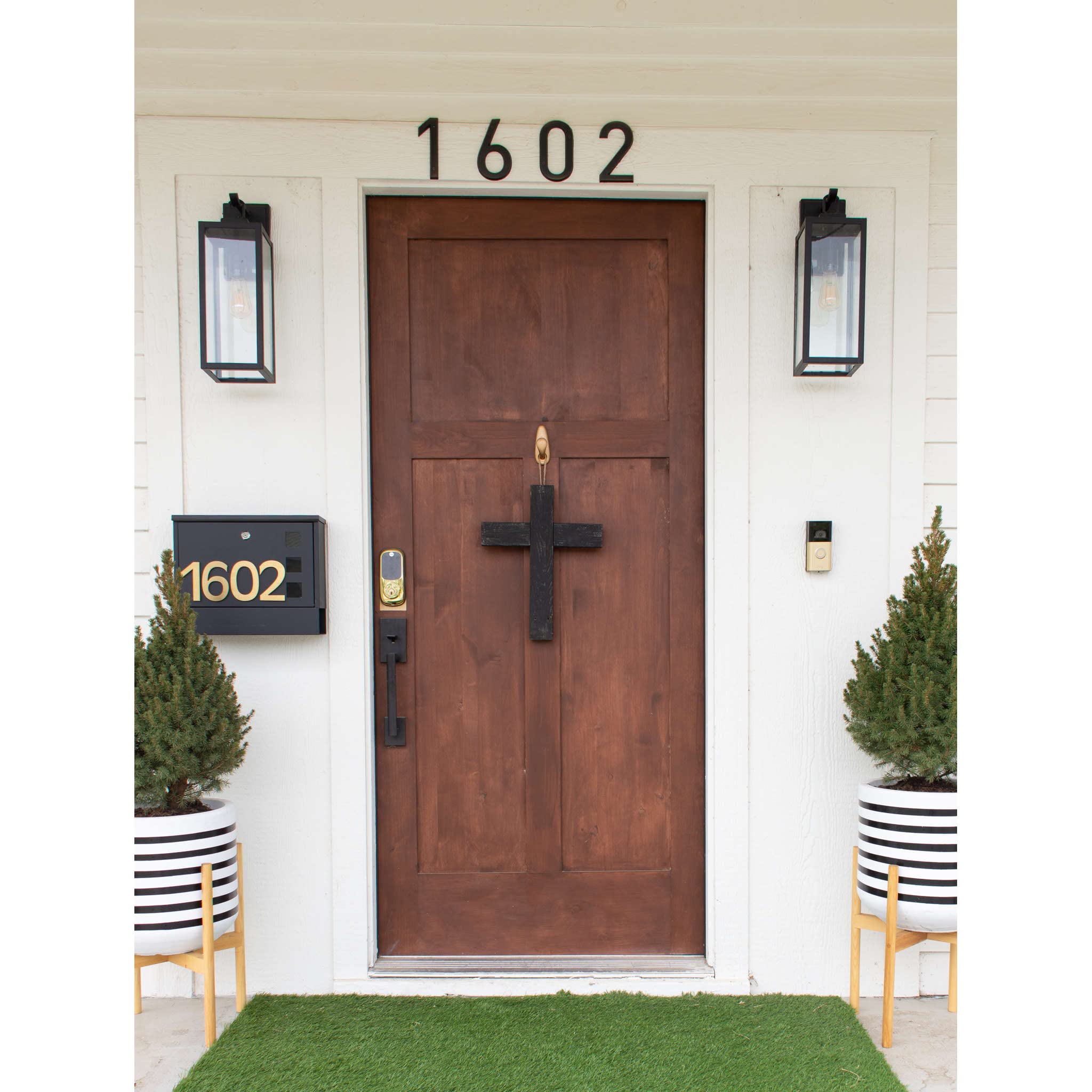 BarnwoodUSA Decorative Cross, Rustic Christian Home Decor, Recycled Wood (Smoky Black) - Image 5
