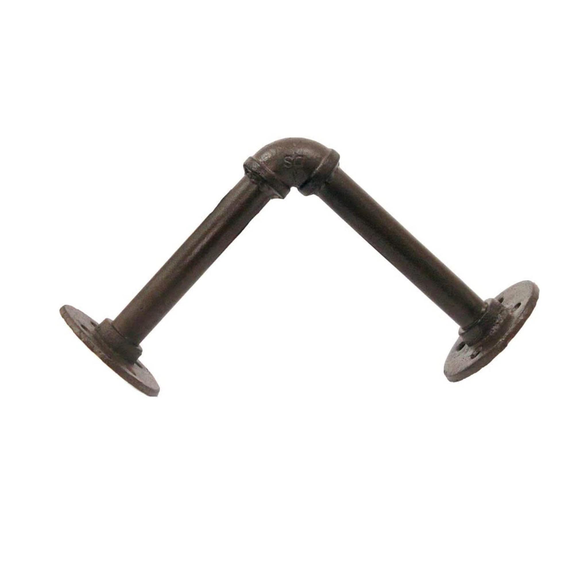 BARNWOODUSA Industrial Flat Cast Iron Shelf Bracket Wall Mounted Bracket for Rustic Style Floating Shelf Hanging Wall Hardware Antique Brown 6 1/2" L Set of 12 - Image 5