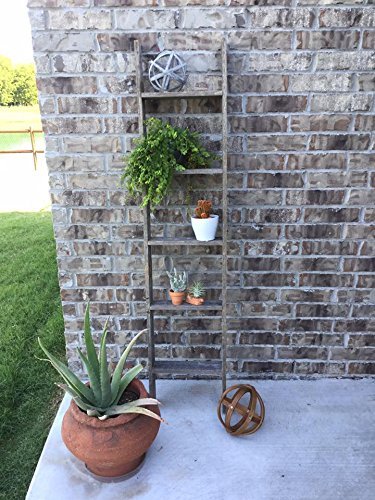 BarnwoodUSA Reclaimed Wood Bookcase Ladder (5 Foot, Black) - Image 9