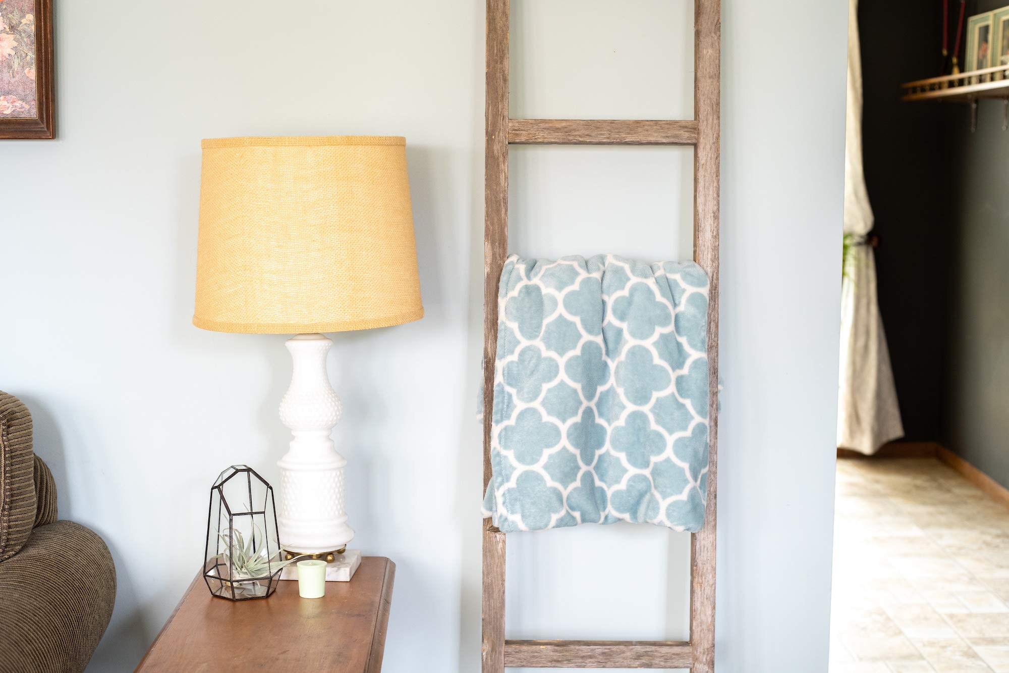 BarnwoodUSA Rustic Farmhouse Decorative Ladder - Our 6 ft Ladder can be Mounted Horizontally or Vertically and is Crafted from Upcycled Wood | No Assembly Required | Weathered Gray - Image 7